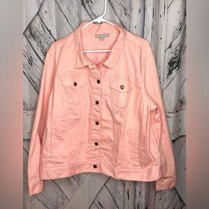 Women's Pink Denim Jacket